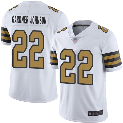 Men New Orleans Saints Limited White Chauncey Gardner Johnson Jersey NFL Football #22 Rush Vapor Untouchable Jersey